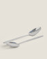 Set of steel salad cutlery (set of 2)