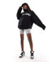 Kaiia sport logo oversized sweatshirt in black