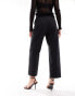 & Other Stories slim leg tailored trousers in black