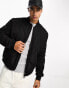 Calvin Klein signature quilted bomber jacket in black