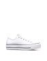 Converse Chuck Taylor All Star leather Lift Ox trainers in white