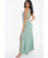 Women's Sequin High Neck Evening Dress