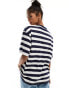 ASOS DESIGN oversized t-shirt in navy and white stripe