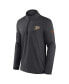 Men's Heather Charcoal Anaheim Ducks Authentic Pro Rink Quarter-zip Jacket