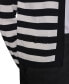 Karl Lagerfeld Women's Striped Open-Front Cardigan Sweater