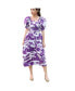 Malie Smocked Purple Midi Dress