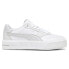 Puma Cali Court Leather Lace Up Womens White Sneakers Casual Shoes 39380208