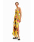 Women's Tropical halter neck jumpsuit