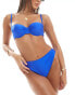 New Look ruched underwire multiway bra in blue