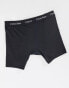 Calvin Klein Cotton Stretch 3-pack boxer briefs with logo waistband in black