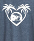 Trendy Plus Size Palm Tree Graphic T-Shirt