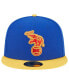 Men's Royal, Yellow Distressed Oakland Athletics Empire 59FIFTY Fitted Hat