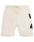 Men's Cream San Antonio Spurs Triple Tonal Woven Shorts