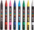 Posca Uni-Ball PC-3M, Multicolour, Multicolour, 8 colours, Fine, 0.9 mm, 1.3 mm