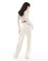 ONLY crochet wide leg trouser co-ord in cream