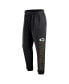 Men's Black Green Bay Packers Wordmark Logo Sweatpants