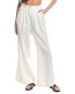 Farm Rio High-Waist Linen Pant Women's White L