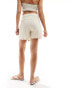 JJXX linen mix skort in beige