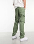 ASOS DESIGN baggy cargo trouser in khaki