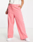 New Look Curve co-ord tailored trouser in pink