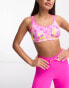 Shock Absorber Active multi sport support bra in pink print