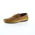 Bruno Magli Xane BM3XNEB1 Mens Brown Suede Loafers & Slip Ons Moccasin Shoes