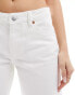 Monki Imoo low waisted wide fit jeans in ecru