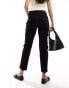 Hollister ultra high rise mom jean in black