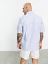 Fred Perry short sleeve oxford shirt in light blue