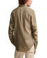 Men's Linen Western Long Sleeve Shirt