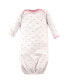 Пижама Luvable Friends Baby Girl Cotton Gowns Tiara.