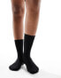 DO NOT USE Vero Moda ribbed glitter sock with frill edge in black