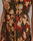 Donna Karan Women's Chiffon Floral Pleated Dress