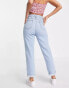 DTT Lou mom jeans in light blue wash