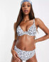 Peek & Beau Fuller Bust Exclusive mix and match underwire bikini top in blue floral