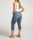 Plus Size Suki Mid Rise Curvy Fit Capri Jeans