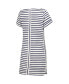 Women's White Buffalo Bills Tri-Blend Jovanna Striped Dress