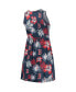 Women's Navy Boston Red Sox Floral Sundress