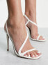 Steve Madden Natalia heeled sandals in white patent