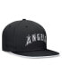 Men's Black Los Angeles Angels Primetime True Performance Fitted Hat