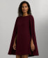 Women's Georgette Cape Dress