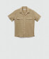 Men's Regular-Fit Linen Cotton Shirt