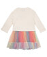 Toddler & Little Girls Heart Patch Sweater with Tulle Skirt, 2-Piece Set