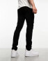 ASOS DESIGN skinny jeans in no fade black