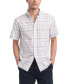 Men's Plaid Short Sleeve Button-Down Shirt