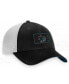 Men's Black, White San Jose Sharks Authentic Pro Trucker Snapback Hat