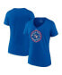 Women's Royal Texas Rangers 2023 World Series Champions Stealing Home V-Neck T-shirt