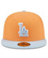 Men's Orange/Light Blue Los Angeles Dodgers Spring Color Basic Two-Tone 59FIFTY Fitted Hat