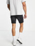 Only & Sons jog denim shorts in washed black