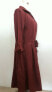 Charter Club Women's Fit Flare Button Front Dress Cranberry 16